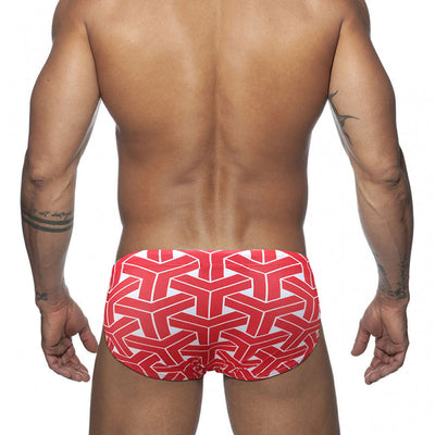 Bóxer de Baño Hombre Estampado Geométrico Triangular - Image 16