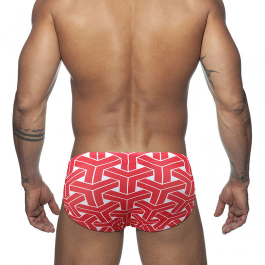 Bóxer de Baño Hombre Estampado Geométrico Triangular - Image 16