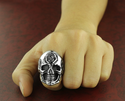 Anillo de Calavera Punk para Hombre - Estilo Rebelde - Image 10
