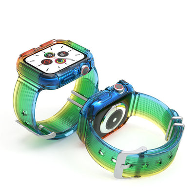 Correa de Reloj Rainbow Transparente TPU Integrado Edición Limitada - Image 6