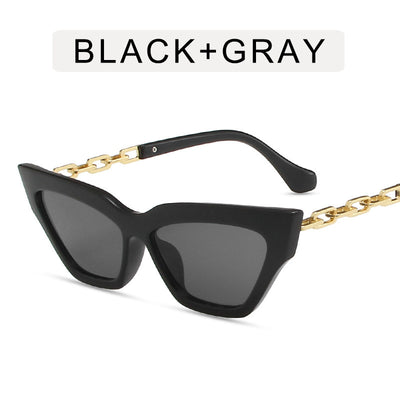 Gafas de Sol Cat Eye con Cadena para Mujer - Image 5