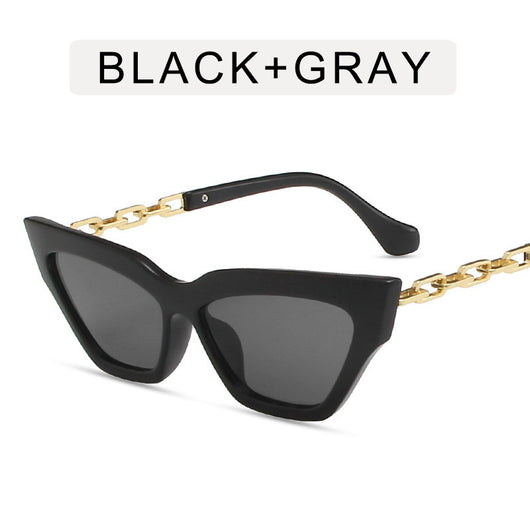 Gafas de Sol Cat Eye con Cadena para Mujer - Image 5