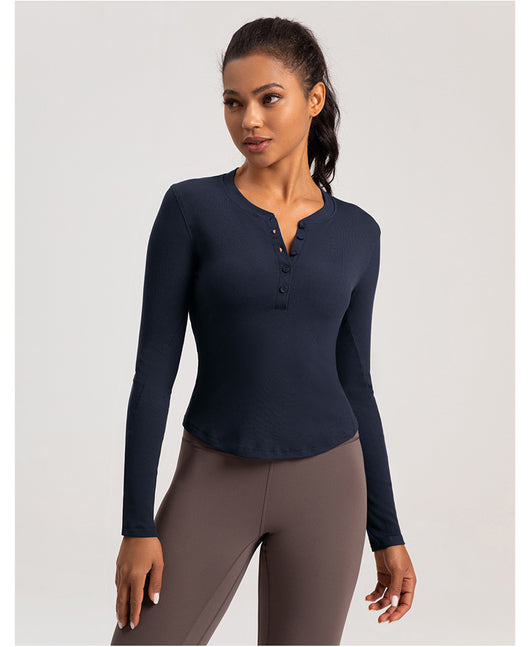 Playera Deportiva de Manga Larga para Yoga y Running - Image 15