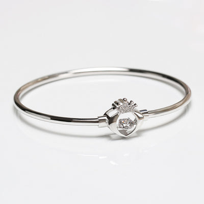 Pulsera de Plata 925 Corazón Corona Elegante - Image 12