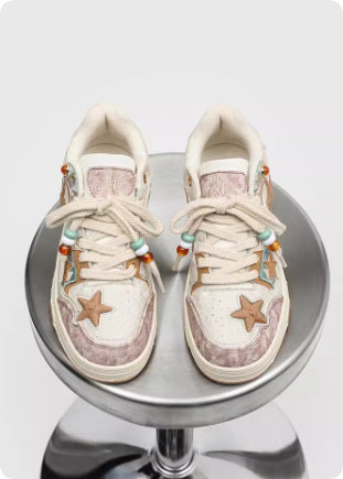 Tenis Plataforma con Patrón de Estrellas para Parejas - Image 13