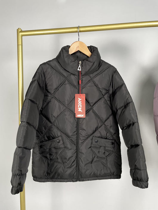 Abrigo Suelto con Cuello Alto para Mujer - Calidez Otoño e Invierno - Image 18