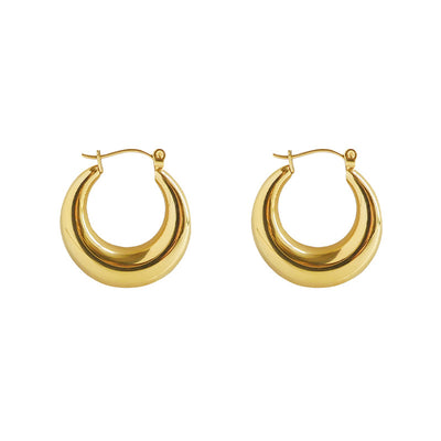 Aretes de Aro Chapados en Oro con Plata - Resistentes al Desvanecimiento - Image 4