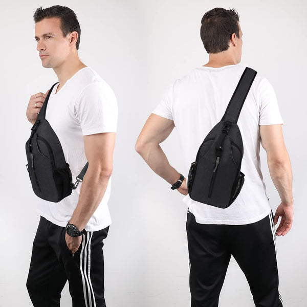 Bolsa de Pecho para Hombre - Mochila Bandolera Deportiva