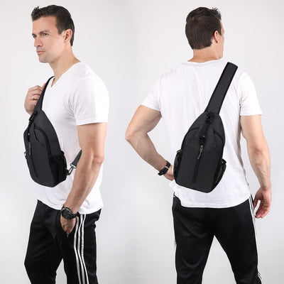 Bolsa de Pecho para Hombre - Mochila Bandolera Deportiva