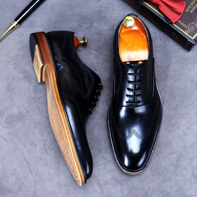 Zapatos de Cuero Británicos Retro con Forro de Ante - Elegancia Clásica para Negocios - Image 11