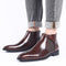 Zapatos de Cuero Puntiagudos Ligeros Talla 48 - Botines Elegantes para Caballero