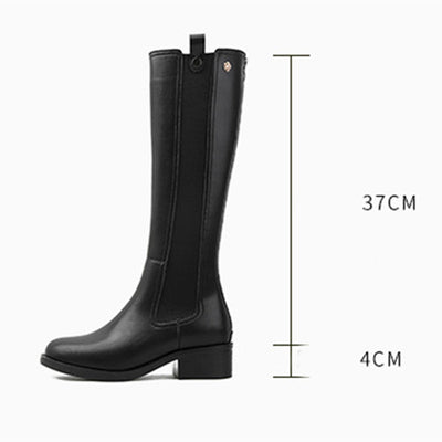 Botas para Mujer con Caña Ancha y Tacón Grueso - Image 6