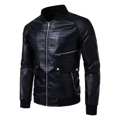 Chaqueta Casual Slim-Fit con Cuello de Pie y Bloques de Color para Hombre - Image 11