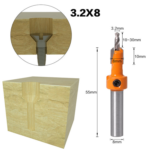 Tornillo Autorroscante de Cabeza Aleada con Broca Escalonada para Madera - Image 28