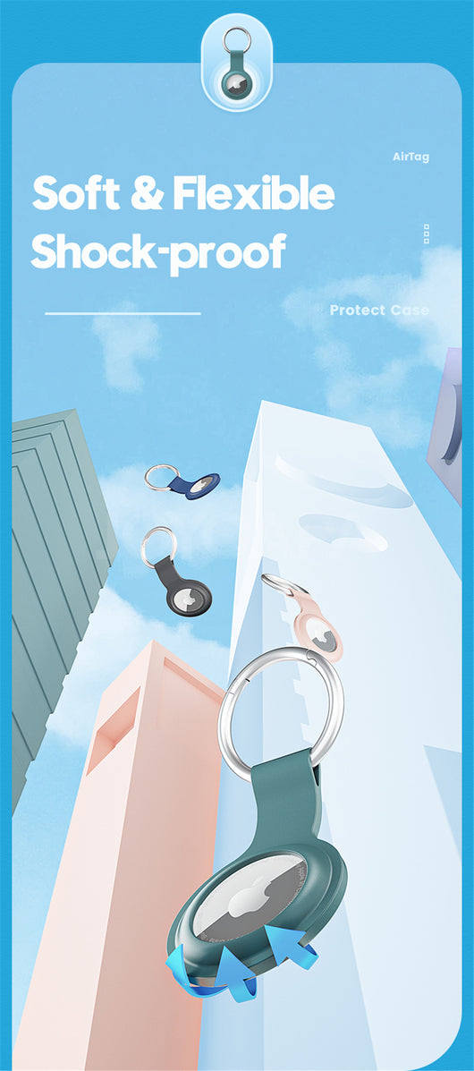 Funda Protectora Impermeable para AirTag - Localizador Antirrobo con Llavero - Image 17