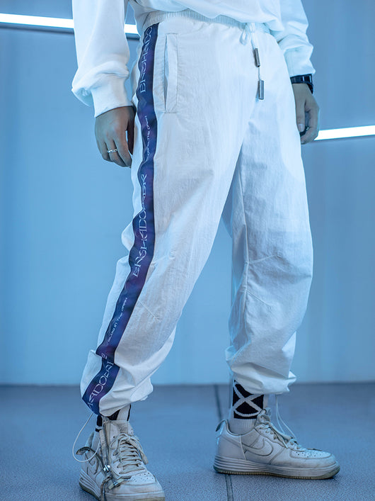 Pantalones Deportivos Reflectantes con Cordón - Diseño Suelto y Moderno - Image 7