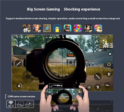 Proyector Portátil Mini HD con Espejo de Pantalla para Móvil C500 - Image 18