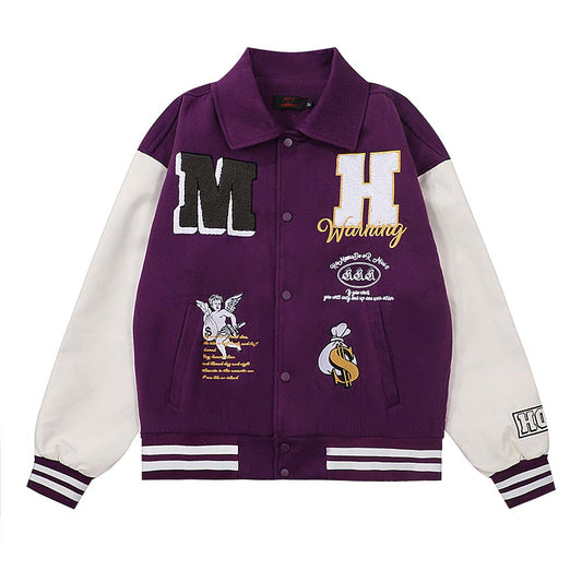 Chaqueta Deportiva para Hombre con Bordados y Contraste de Colores - Image 2