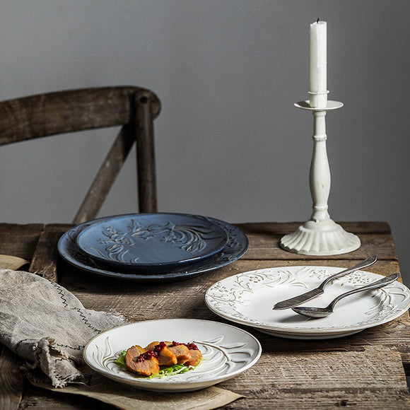 Bandeja Cerámica Decorativa para Mesa y Fotografía