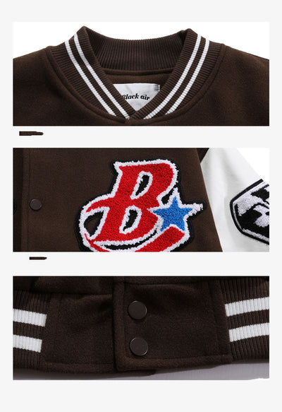 Chaqueta Universitaria de Béisbol con Bordados American Street - Image 6