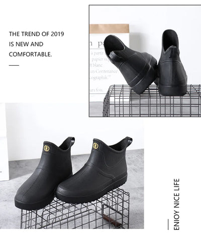 Botas Cortas Impermeables para Hombre con Suela Antideslizante - Image 12