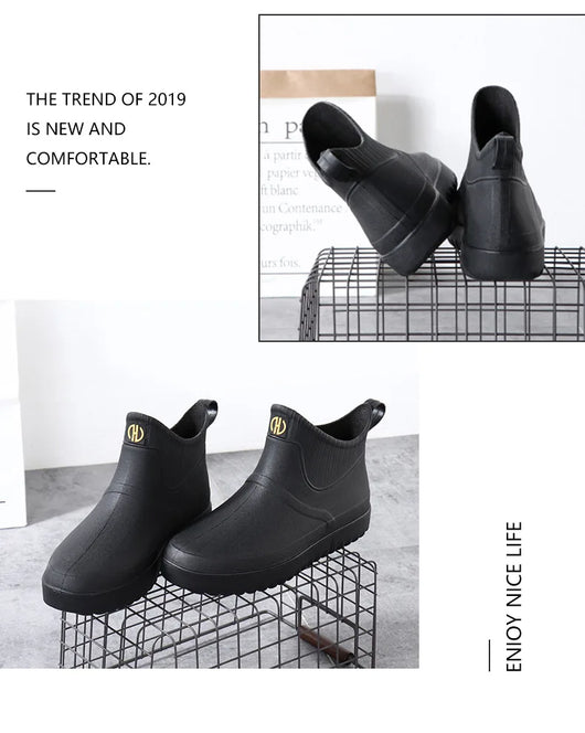 Botas Cortas Impermeables para Hombre con Suela Antideslizante - Image 12