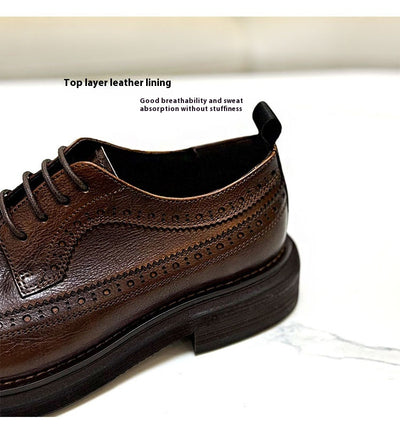 Zapatos Brogue Elevadores de Cuero para Hombre con Suela Reforzada - Image 8