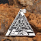 Mens Fashion Stainless Steel Geometric Type Pendant Necklace Prateado Somente o pingente