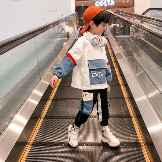 Conjunto Deportivo Infantil Coreano Primavera Otoño - Estilo Casual Moderno - Image 10