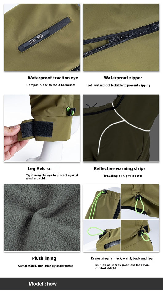 Abrigo Impermeable para Perros Grandes con Cuello Alto y Protección Térmica - Image 17