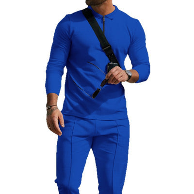 Traje Casual Completo para Hombre con Textura Waffle y Cierre - Image 5