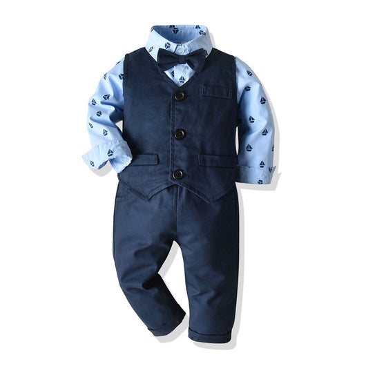 Conjunto de Traje Formal para Niños - Camisa, Chaleco y Pantalón 3 Piezas - Image 5
