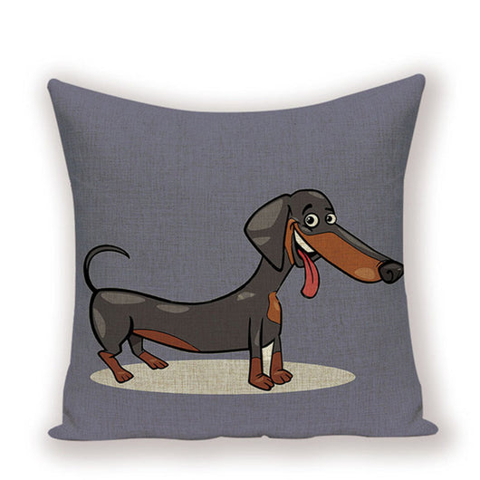 Funda de Cojín Salchicha Perro Teckel con Hongos - Image 23