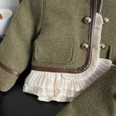 Conjunto Dos Piezas: Abrigo y Falda Plisada - Image 14