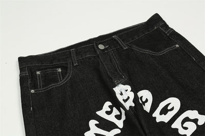 Jeans Casual Lavados con Estampado de Bolsillo para Hombre - Image 12
