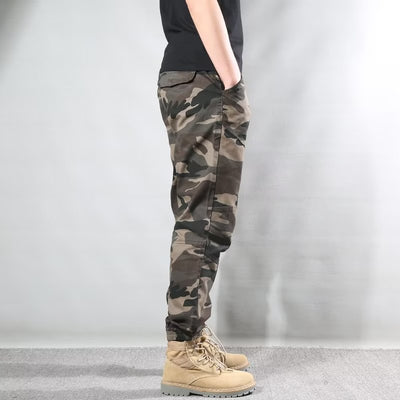 Pantalones Cargo Retro Estilo Japonés con Camuflaje y Corte Tobillero - Image 22