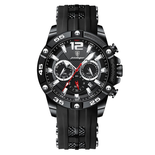 Reloj de Pulsera Multifuncional para Hombre con Banda de Silicona - Image 8