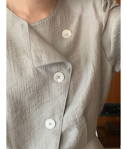 Blusa Suelta de Temperamento Simple - Versátil para Cualquier Ocasión - Image 5