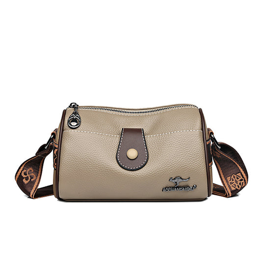 Bolso Bandolera de Cuero Minimalista Retro para Mujer - Image 8
