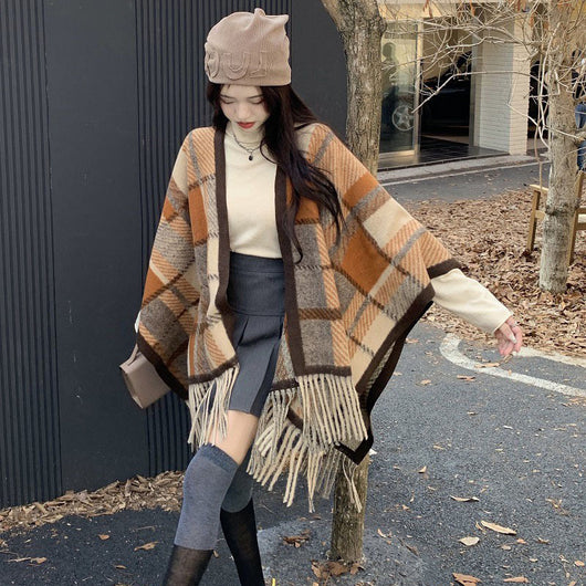 Bufanda Elegante con Flecos para Invierno - Complemento Versátil para Mujer - Image 2