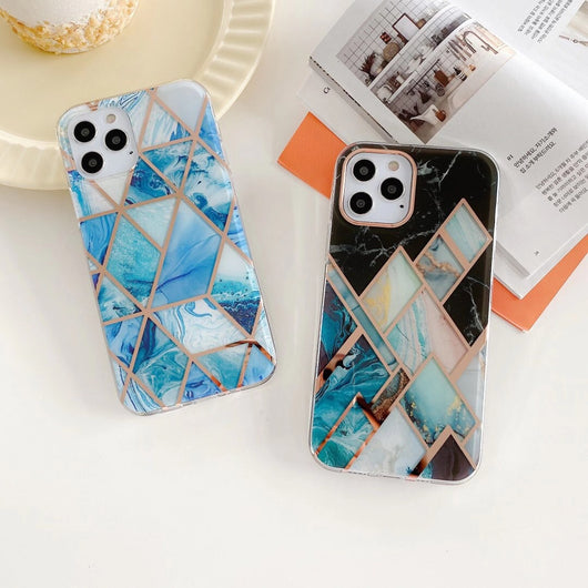 Funda Mármol con Acabado Electrochapado para Celular - Image 7