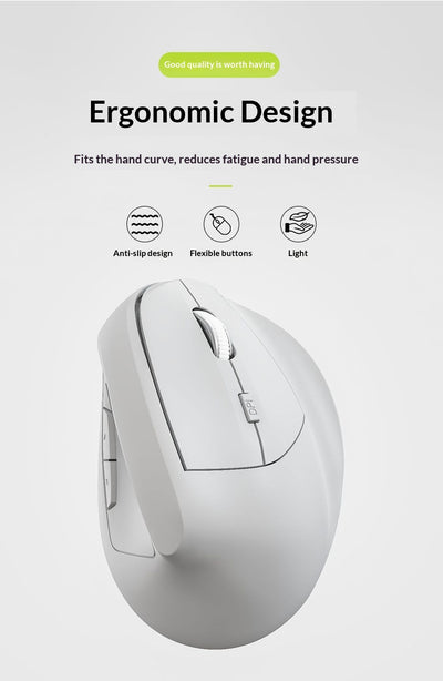 Ratón Inalámbrico Vertical Ergonómico Bluetooth - Image 28