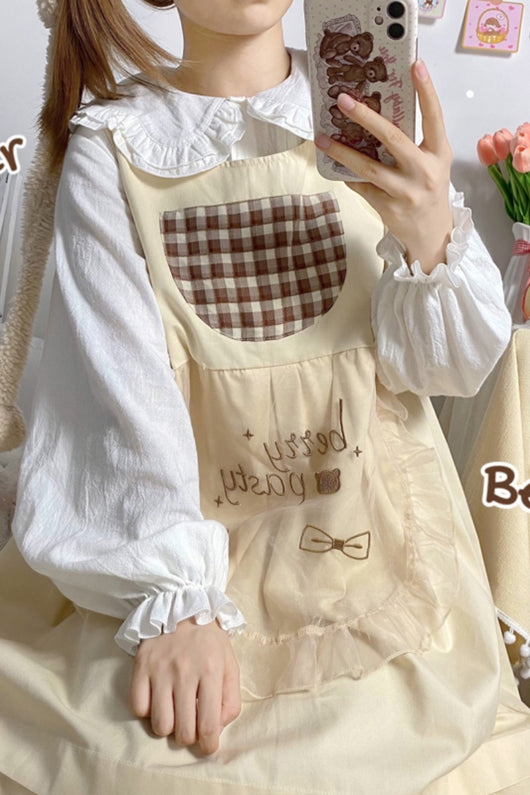 Blusa Interior de Manga Larga con Cuello Pétalo para Mujer - Image 3