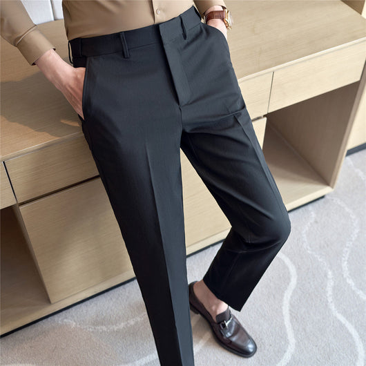 Pantalones Casuales Antiarrugas con Ajuste Moderno para Hombre - Image 3