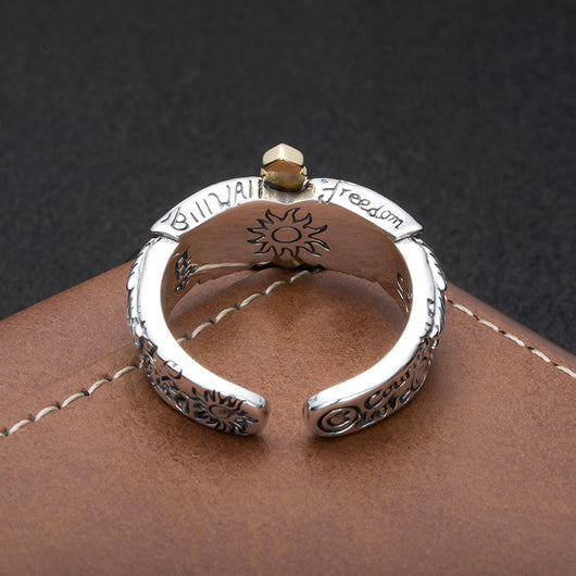 Anillo Vintage de Alas Cruzadas para Hombre - Image 5