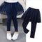 Leggins Infantiles con Falda de Encaje Algodón para Niñas