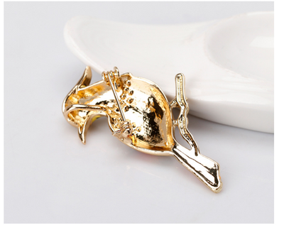 Broche de Ave Silvestre con Pintura al Óleo Degradada - Image 11