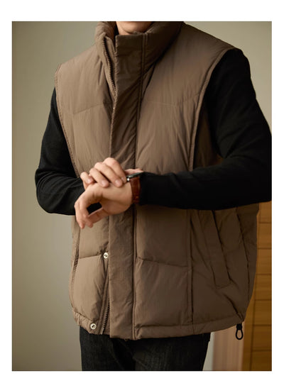 Chaqueta de Negocios Casual para Hombre con Cuello Alto y Abrigo Grueso - Image 5