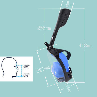 Máscara de Snorkel Facial Completo Antivaho con Cámara Integrada - Image 13