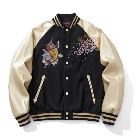 Chaqueta Bordada de Carpa Reforzada